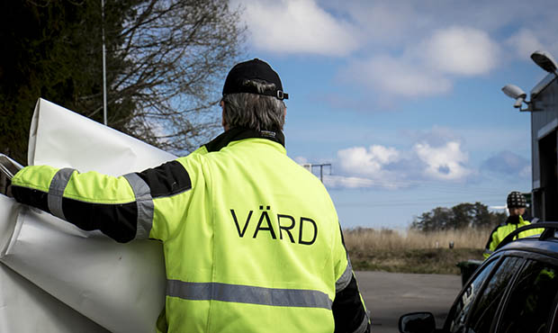 Värd på återvinningscentralen i Forshall